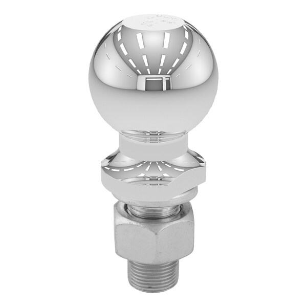 Curt 2516 Trailer Ball 1 x 218 Shank 7500 lbs Chrome Packaged 40167 - main